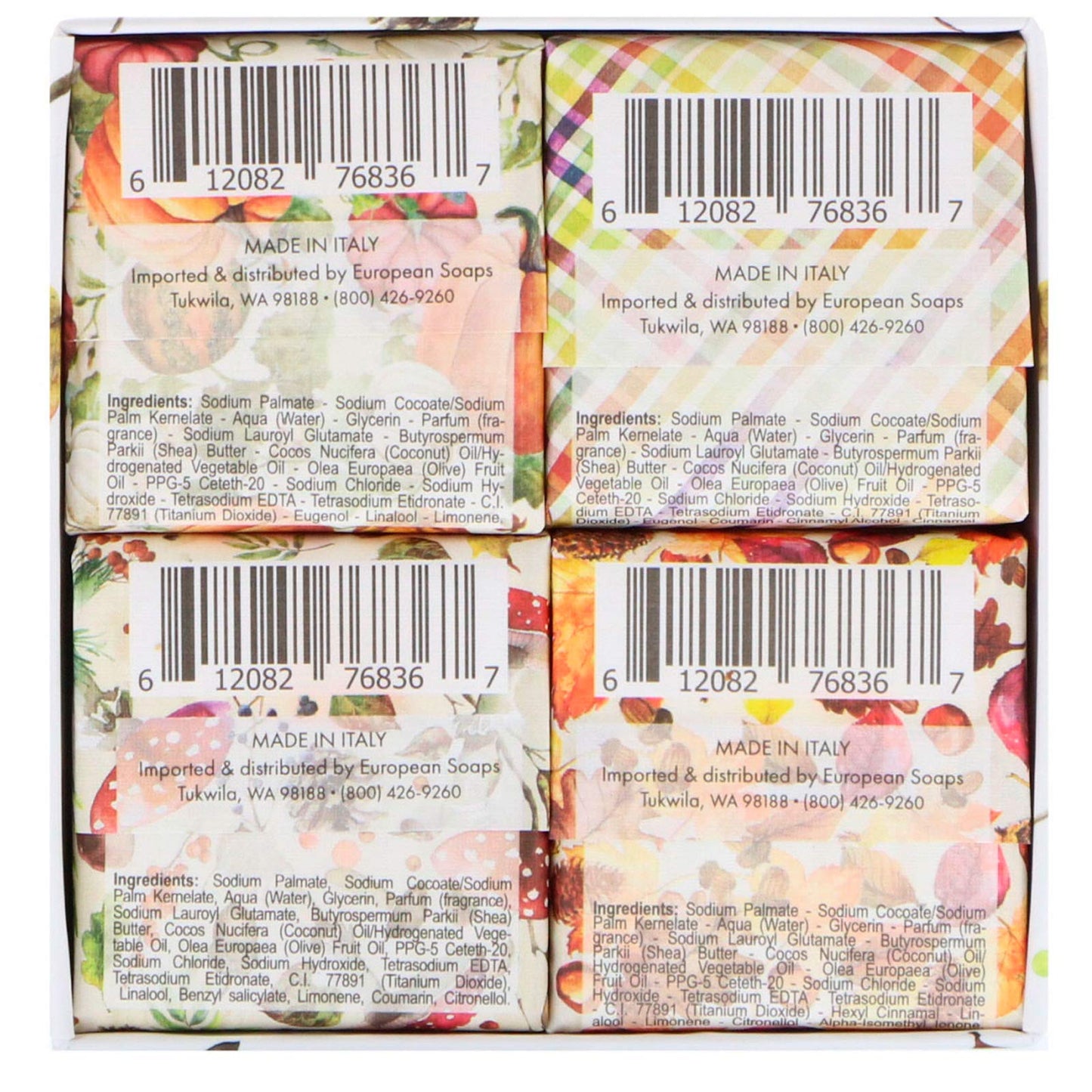 Via Mercato Natale Shea Butter Soap Boutique Luxury Gift Box (Set of 4, 50g Each) - Autunno Beauty & Personal Care Via Mercato