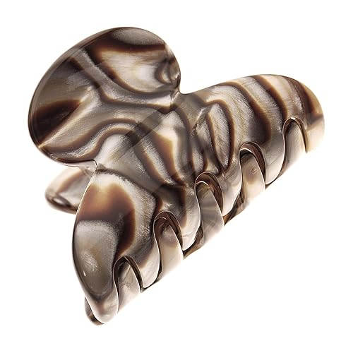 French Hair Clip for Thin or Short Hair, Mini Couture Claw Clip for Women, Strong No Slip Hold, Gentle Grip, Lightweight, Onyx Grey Faux Shell | Beauty & Personal Care France Luxe