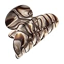 French Hair Clip for Thin or Short Hair, Mini Couture Claw Clip for Women, Strong No Slip Hold, Gentle Grip, Lightweight, Onyx Grey Faux Shell | Beauty & Personal Care France Luxe