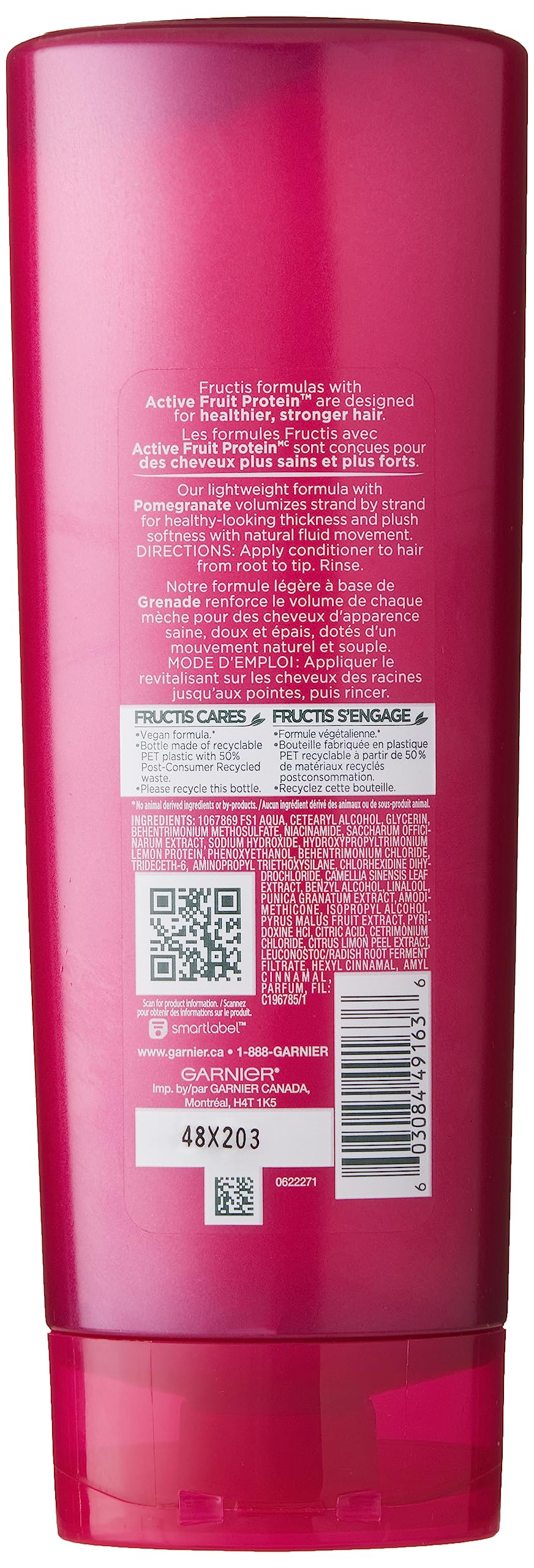 Garnier Fructis Full and Plush Fortifying Conditioner for Fine, Flat Hair, 12 Fl Oz, 1 Count (Packaging May Vary) Beauty & Personal Care Garnier