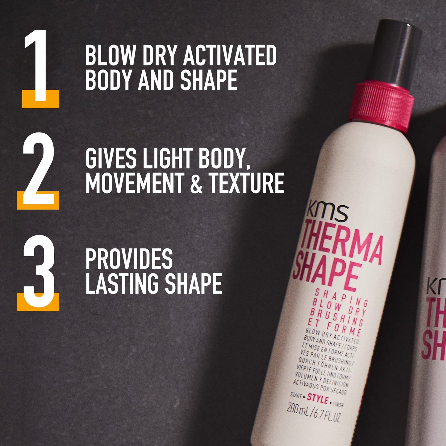 KMS THERMASHAPE Shaping Blow Dry Spray for 50% Faster Dry Time, 6.7 oz Beauty & Personal Care KMS