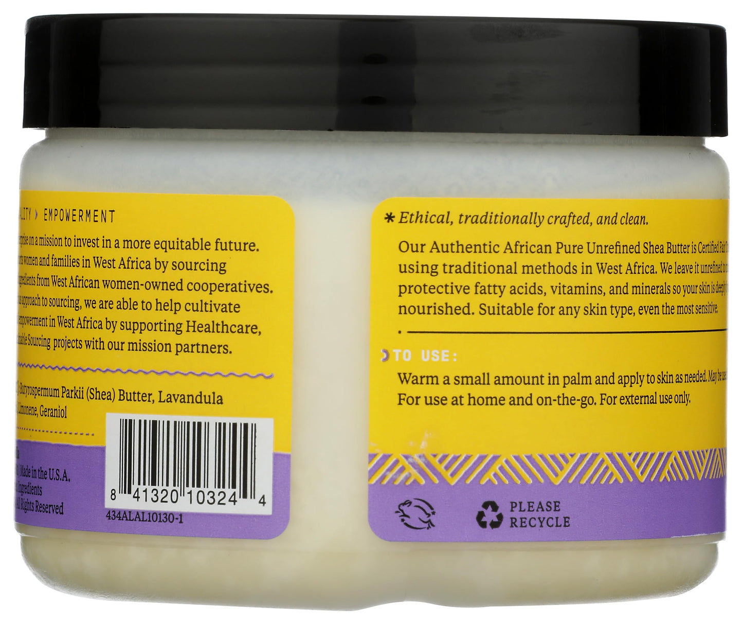 Alaffia Butter Shea Wild Lavendr, 11 oz Beauty & Personal Care Alaffia
