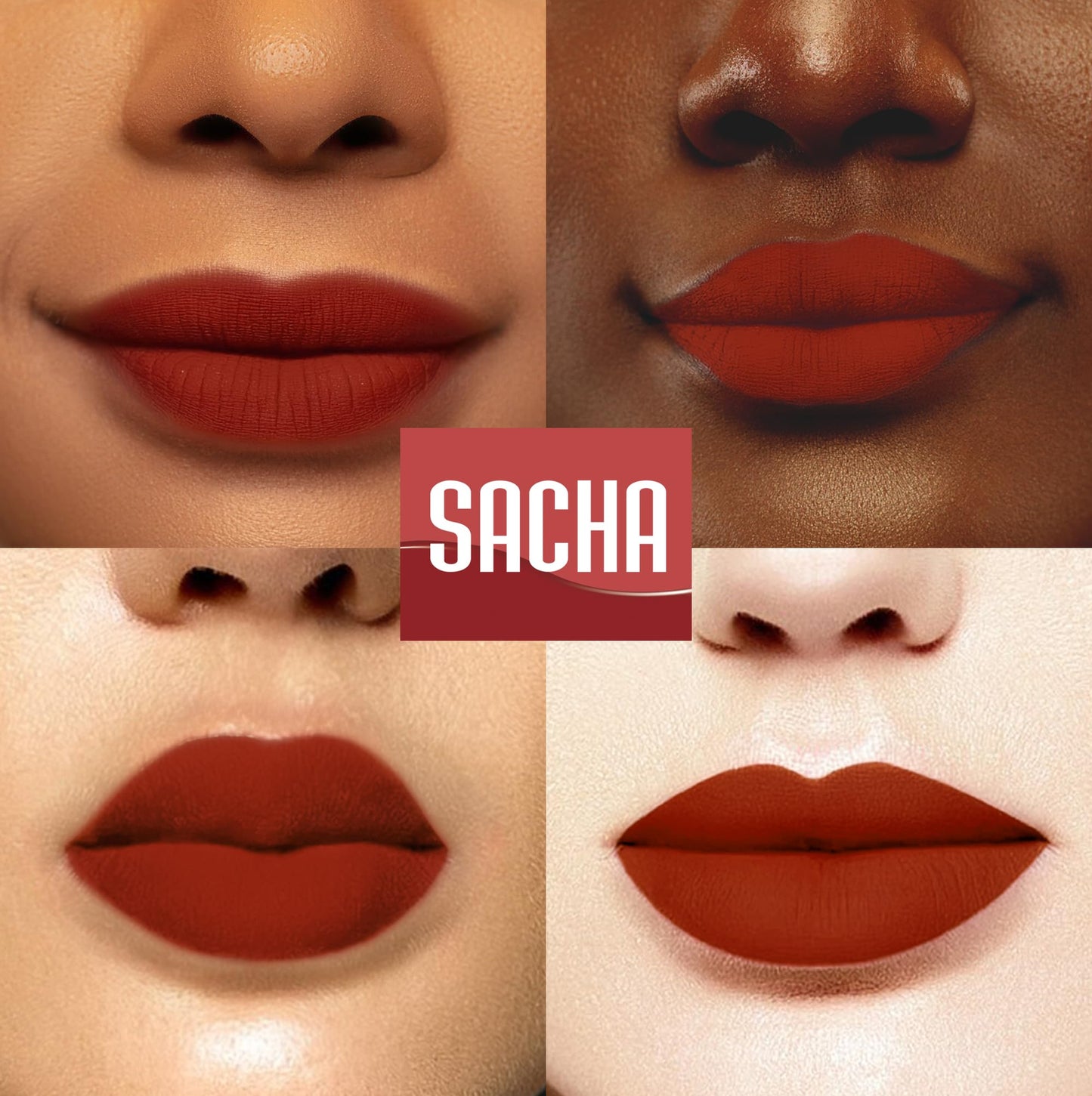 Sacha Cosmetics Intense Matte Lip Velvet Liquid Lipstick, Long-Lasting Velvet Matte Finish, 0.2 fl oz, Life Of D Party Beauty & Personal Care Sacha Cosmetics