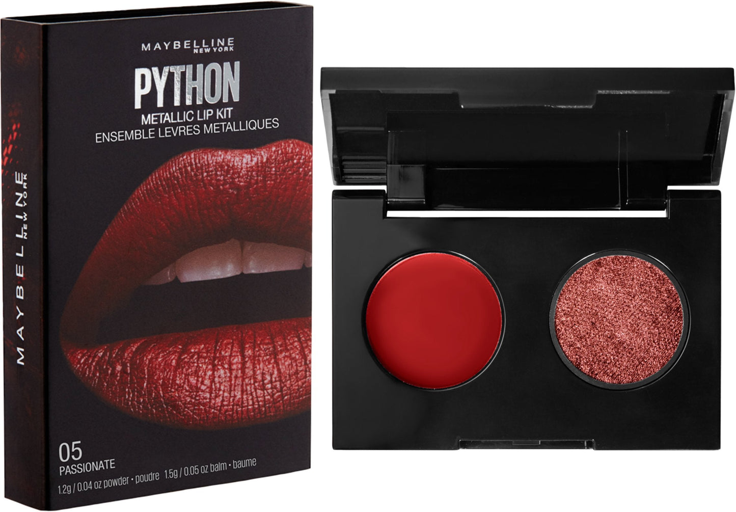 Maybelline New York Lip Studio Python Metallic Lip Makeup Kit, Passionate, 0.09 oz. Beauty & Personal Care MAYBELLINE