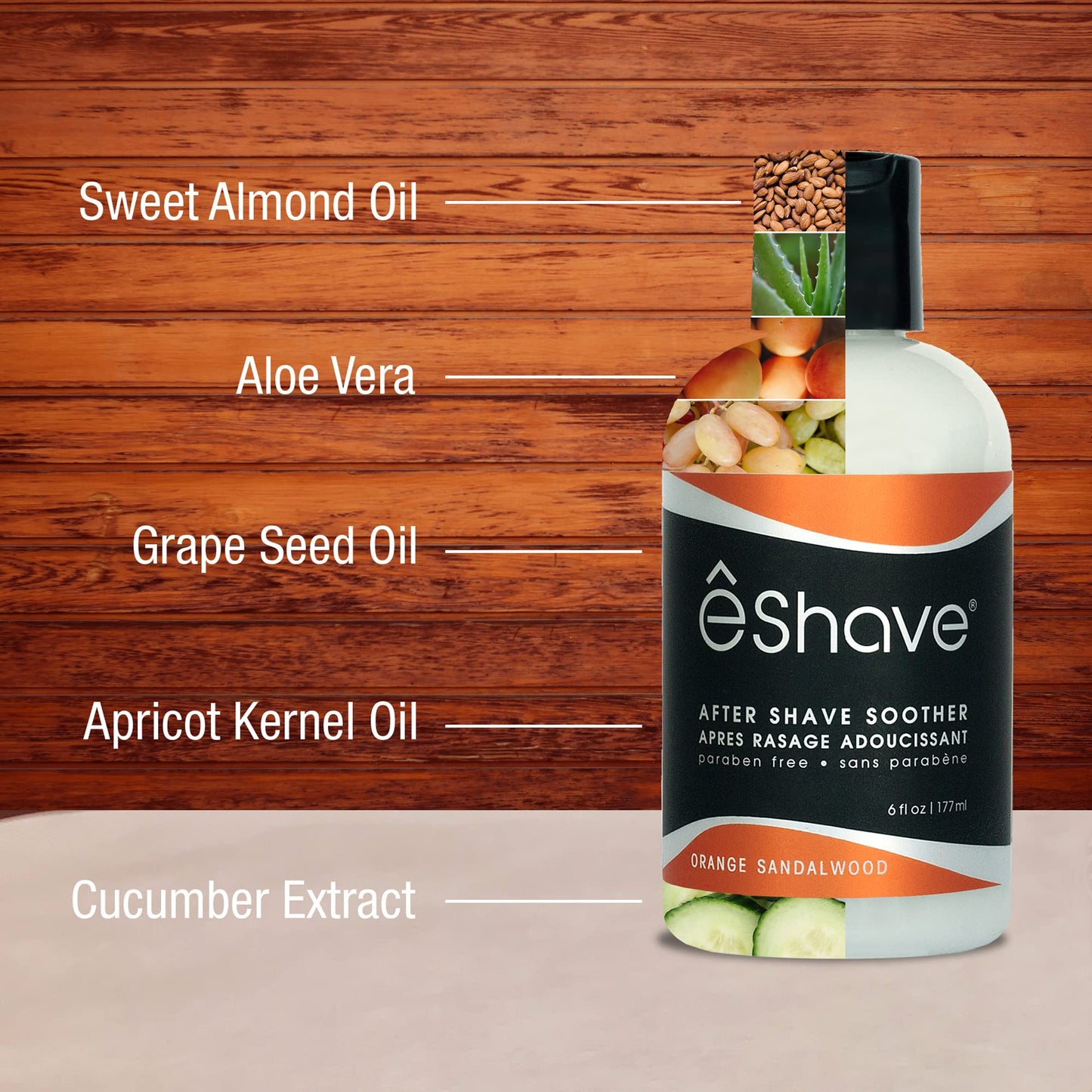 eShave Luxury After Shave Balm for Men-After Shave Lotion Soothes Razor Burn- Deep Moisturizes Skin- All-Natural Vegan After Shave Cream Zesty Orange Beauty and Personal Care eShave