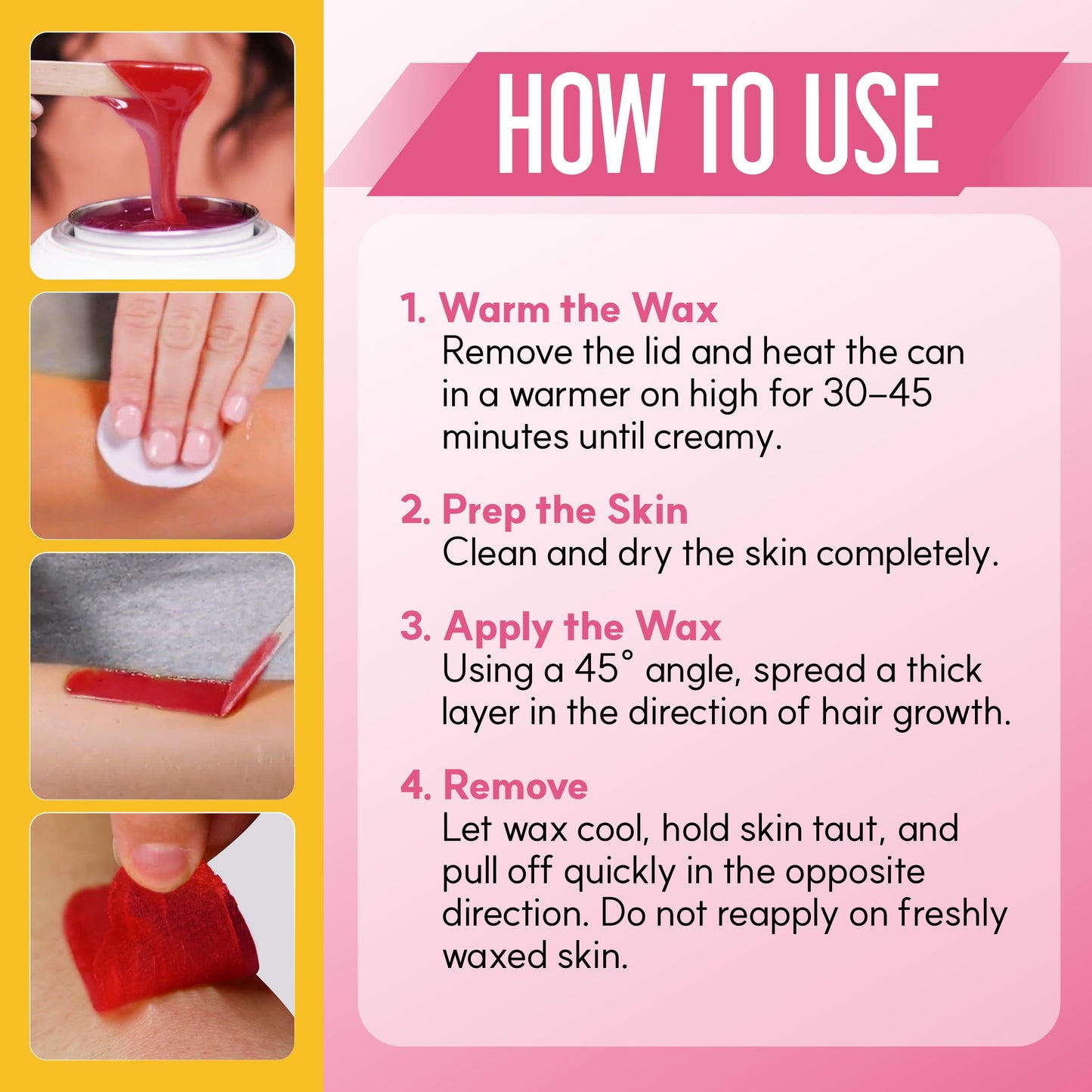 Gigi Neon Hard Wax - Dragonfruit, Stripless Wax for Hair Removal, Ideal for Sensitive Skin, 14 Oz Beauty and Personal Care GIGI
