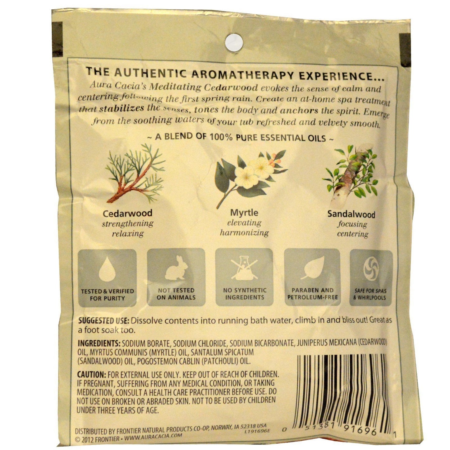 Aura Cacia Aromatherapy Mineral Bath Mediation - 2.5 oz Beauty and Personal Care Aura Cacia