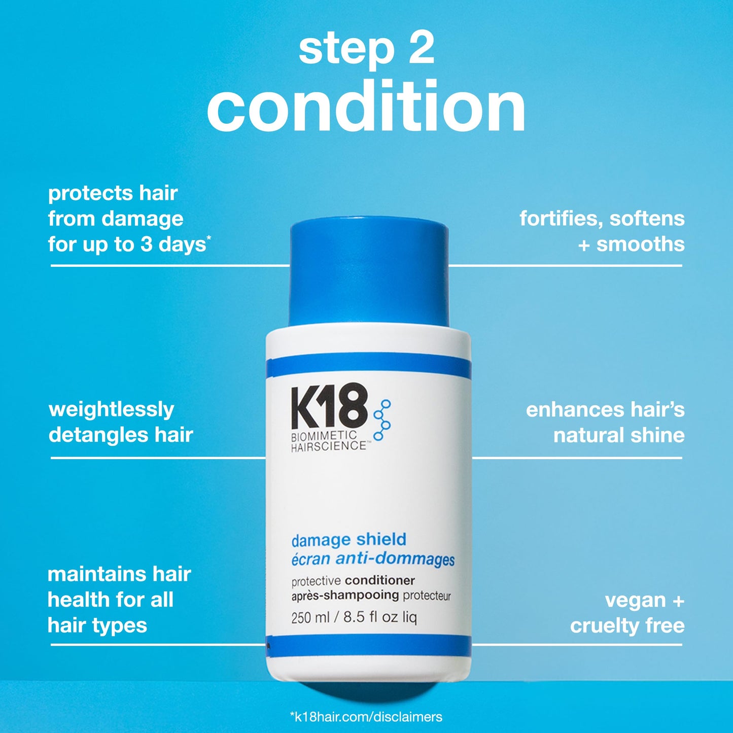 K18 Damage Shield Wash Care Set | Full-Size Color-Safe Protective Shampoo + Conditioner Reduces Frizz And Tangles, Maintains Hair Health, Protects Beauty & Personal Care K18