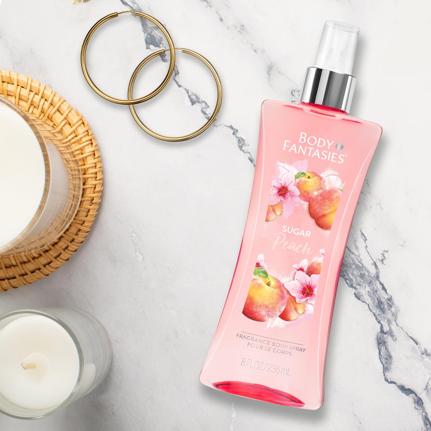Body Fantasies Signature Fragrance Body Spray, Sugar Peach, 8 fl oz Beauty & Personal Care Body Fantasies