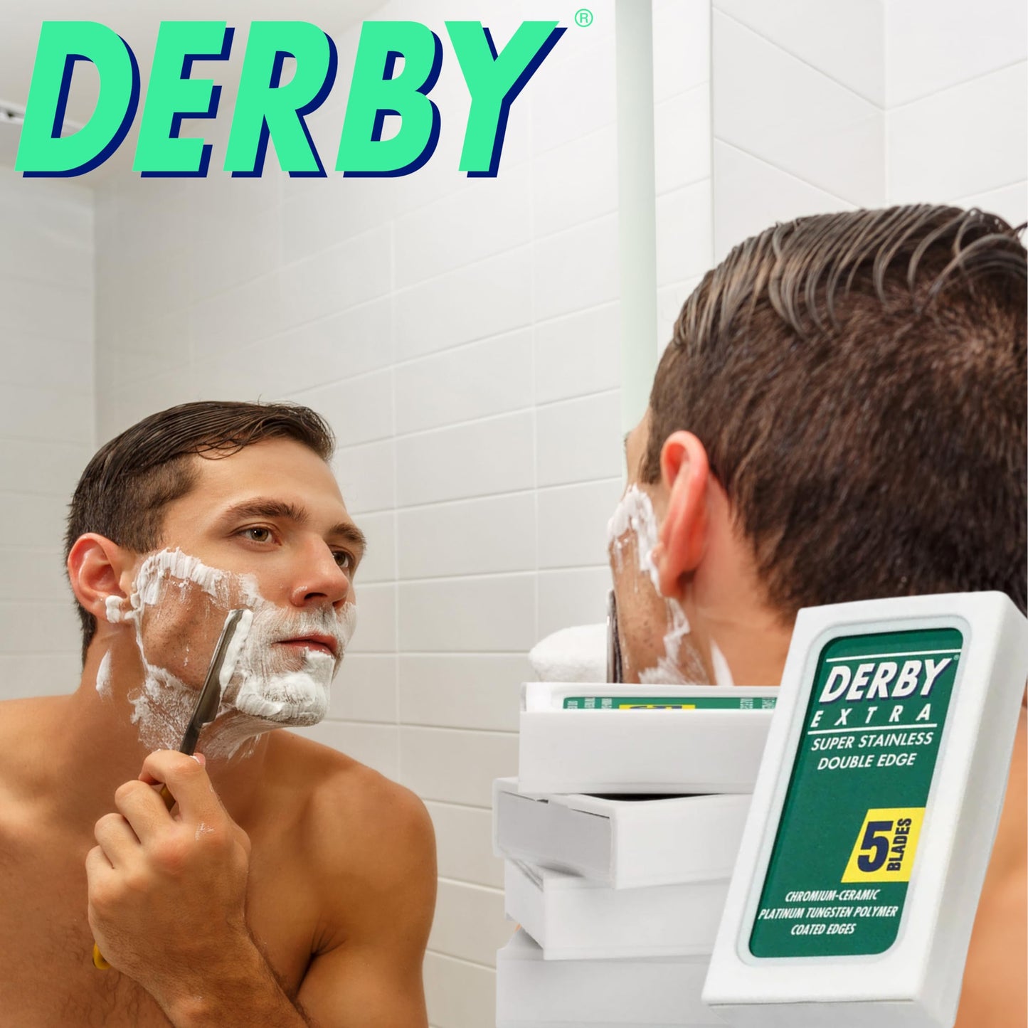 500 "Derby Extra Professional" Double Edge Razor Blades for straight razor (500) Beauty and Personal Care the shave factory