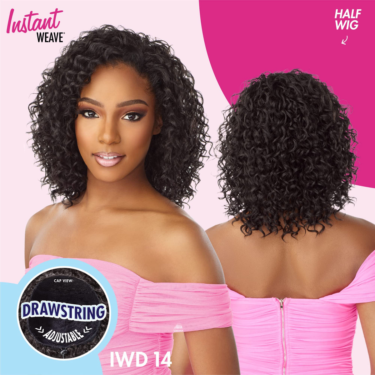 Sensationnel Instant Weave Half Wig-14, 2 DARKBROWN