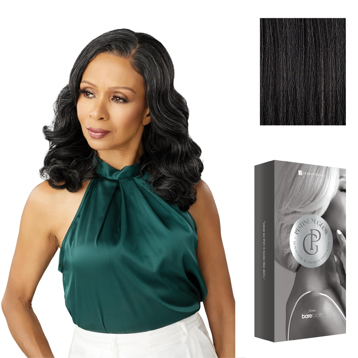 Sensationnel Platinum Glow 13x6 Wig-Nadine, SLATEGRAY