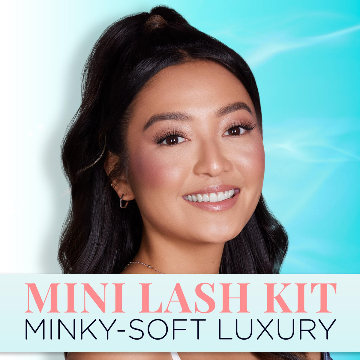 Ardell Seamless Underlash Extensions Fauxmink Mini Kit, 10 Lashes, 1 Day Clear Glue, Seal, Applicator, Perfect for On-The-Go Lash Customization