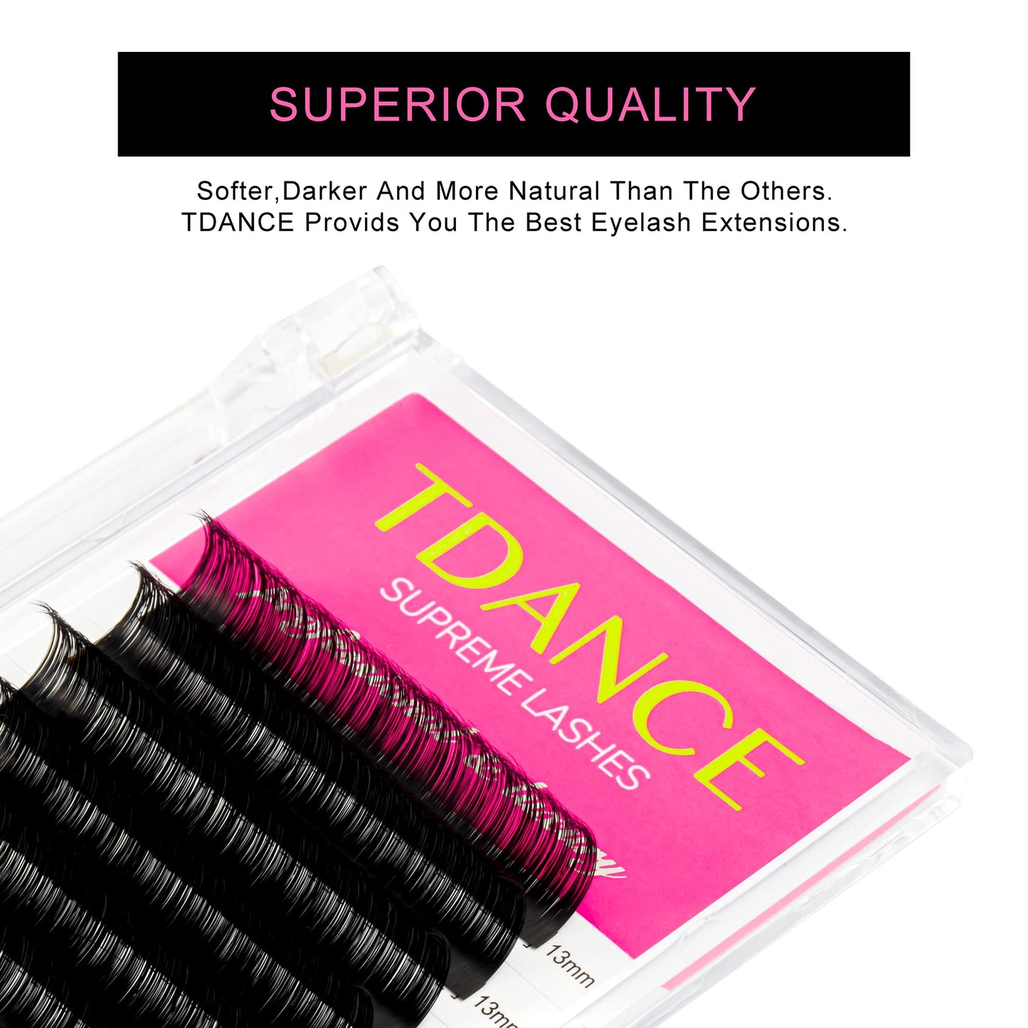 TDANCE Lash Extension Matte Black Eyelash Extension C CC D DD J B L Curl Volume & Classic Lash Extensions 0.03-0.18mm Thickness Professional Salon Beauty & Personal Care TDANCE