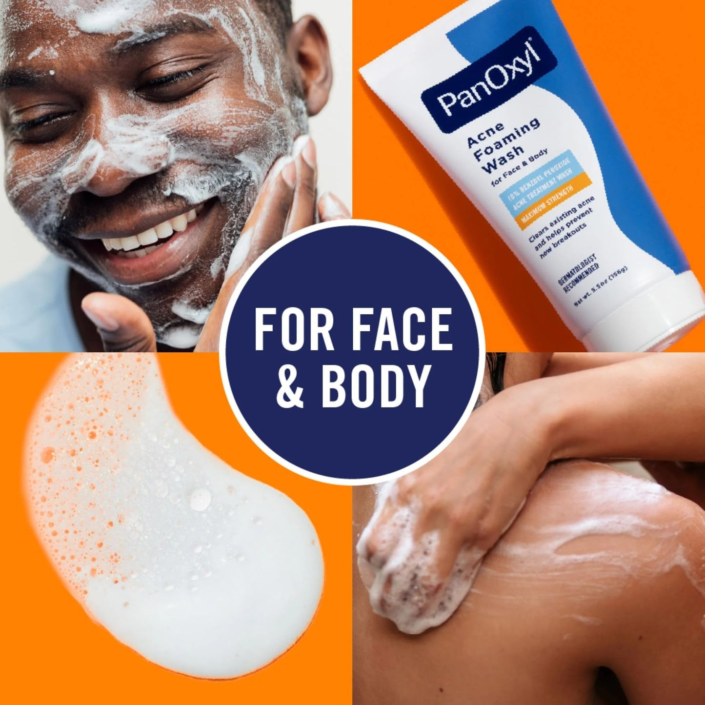 PanOxyl Foaming Acne Wash Maximum Strength 5.5 oz (Pack of 5) Beauty & Personal Care PanOxyl