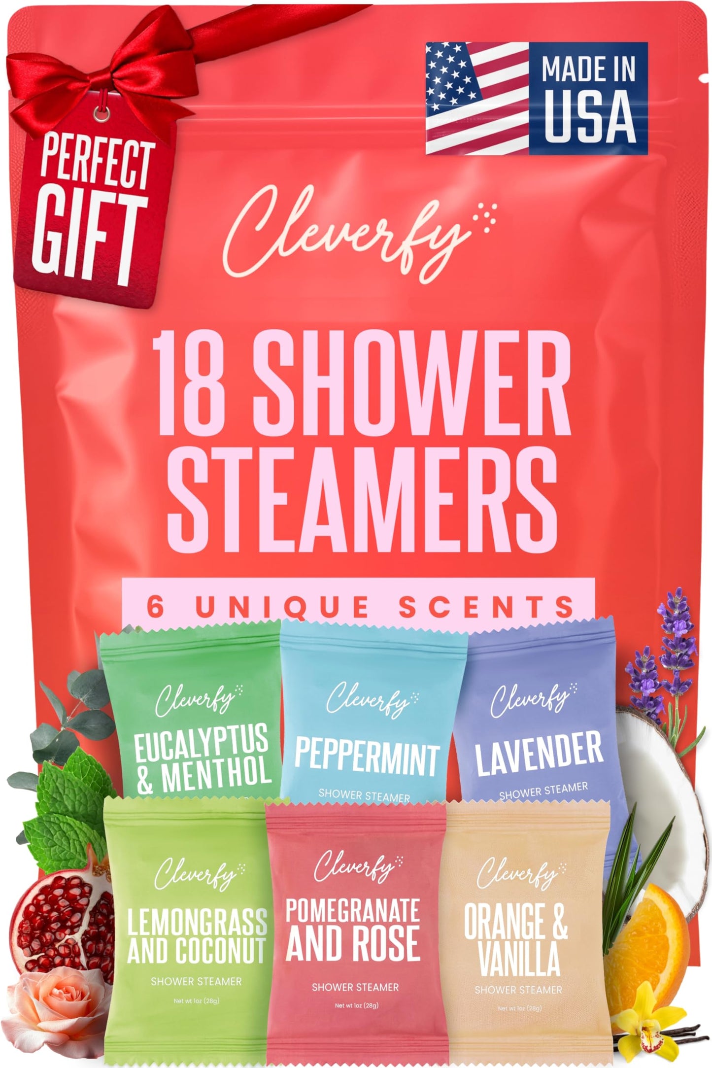 Cleverfy Shower Steamers Aromatherapy - Birthday Gifts for Women, Mom, Wife, Grandma, Her, Best Friend, Daughter, Sister, Teens & Girlfriend - 18 Beauty and Personal Care CLEVERFY