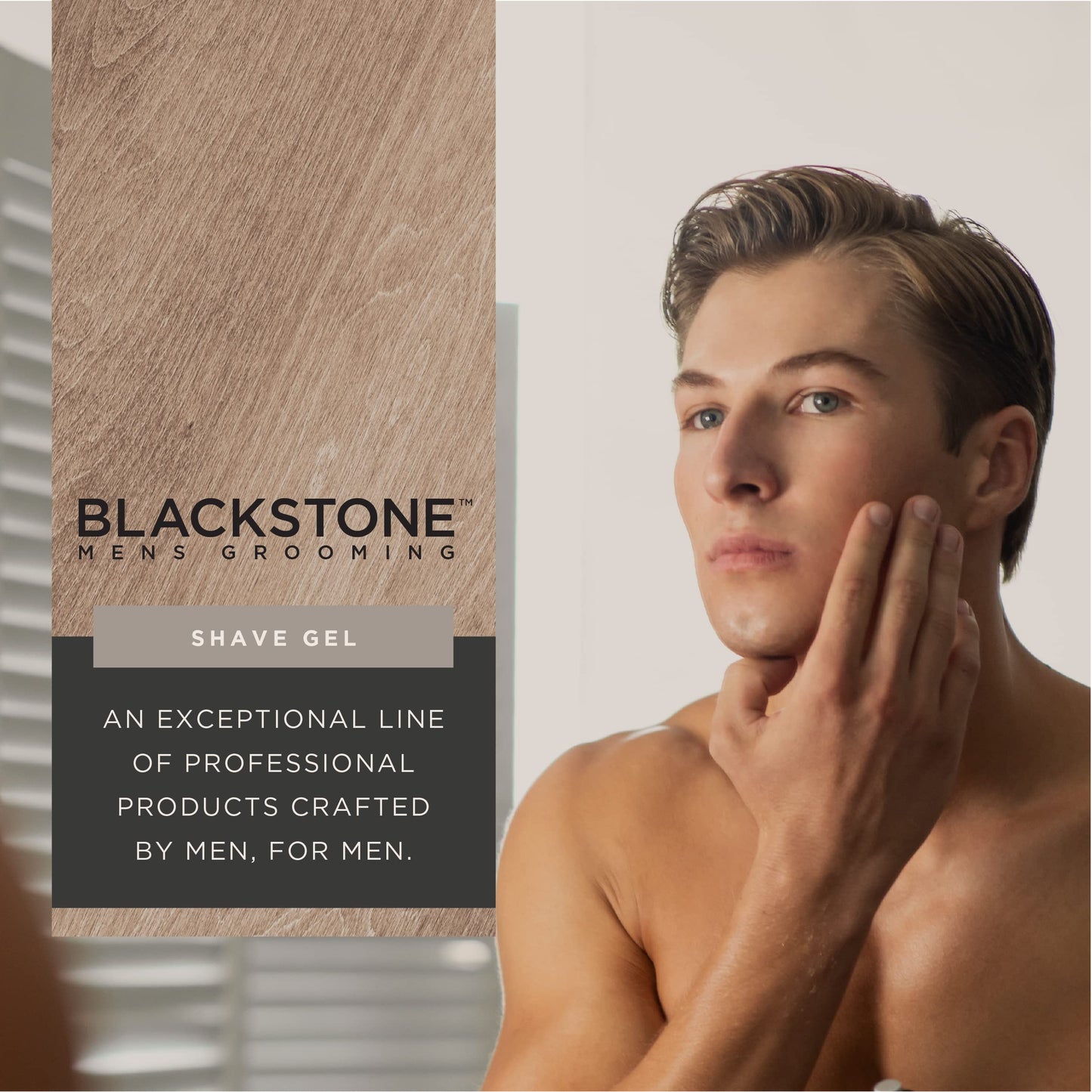 Blackstone Men's Grooming Smooth Shave Gel - Non Foaming for a Smooth Comfortable Shave - Hyaluronic Acid, Shea, Peppermint & Tea Tree - Cool, Soothe… Beauty & Personal Care Blackstone