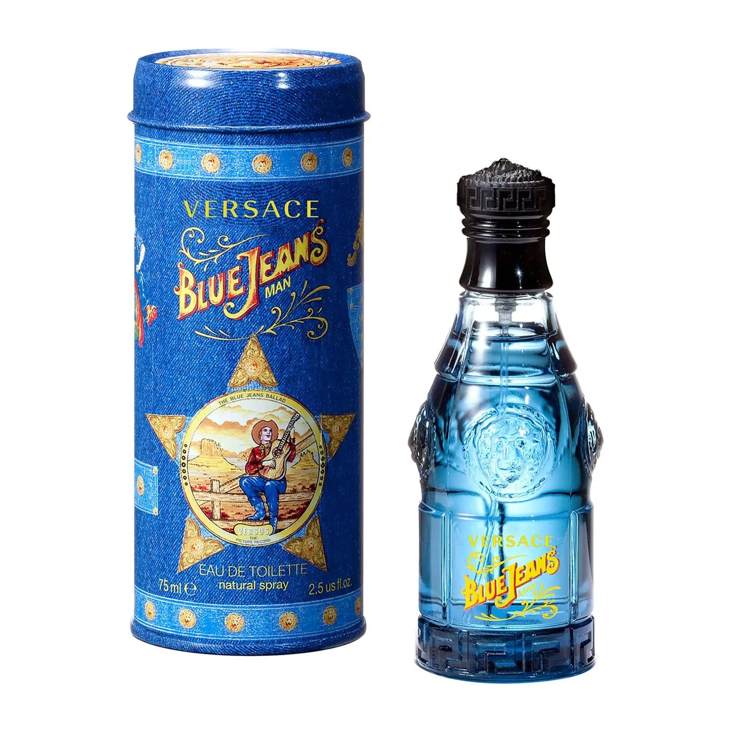 Versace Blue Jeans for Men Eau de Toilette Spray, 2.5 Ounce/75 ml Beauty & Personal Care Versace