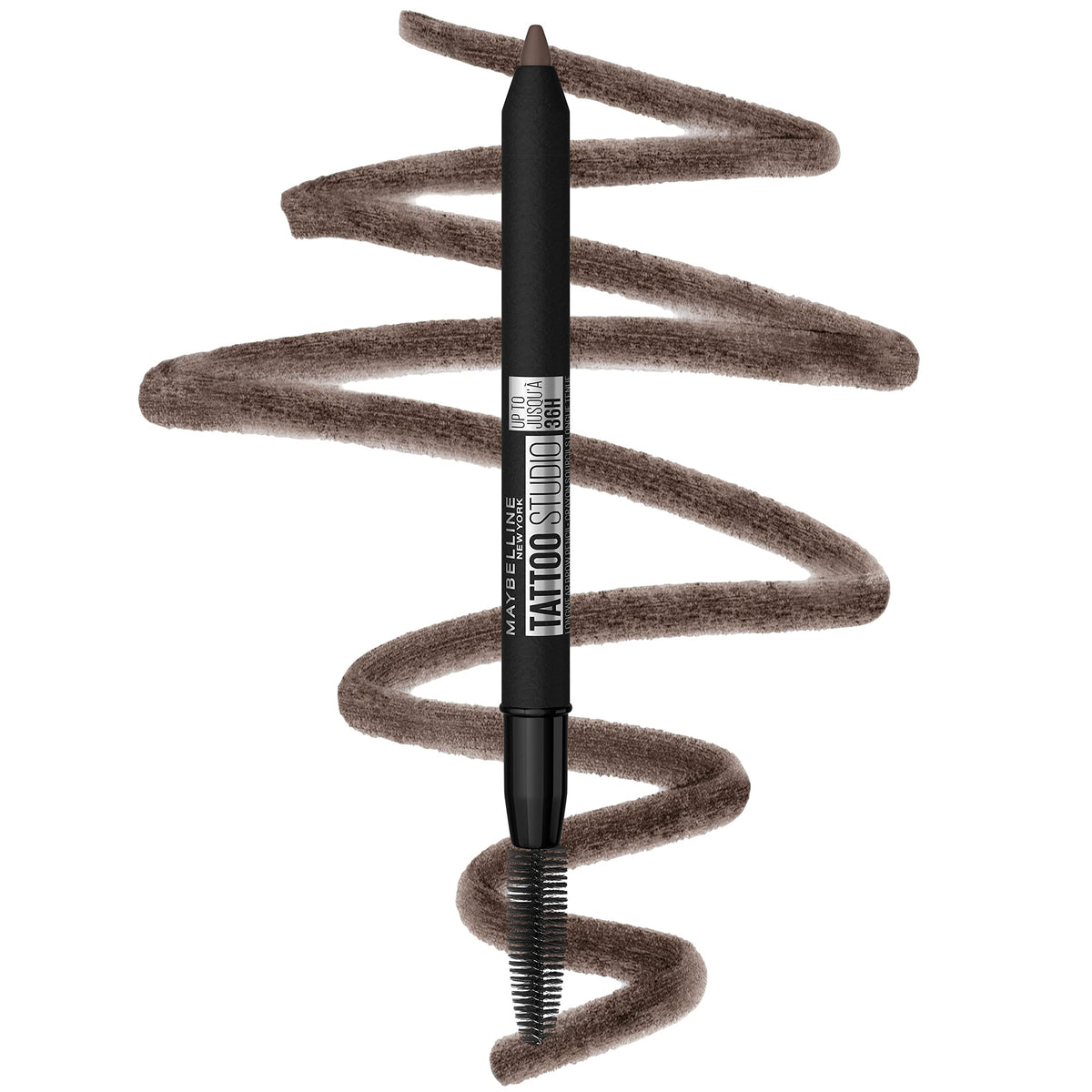 Maybelline TattooStudio Waterproof Eyebrow Pencil, Sharpenable, Longwear, Long Lasting, Pigmented Eyebrow Pencil for Defined Brows, Deep Brown, 1