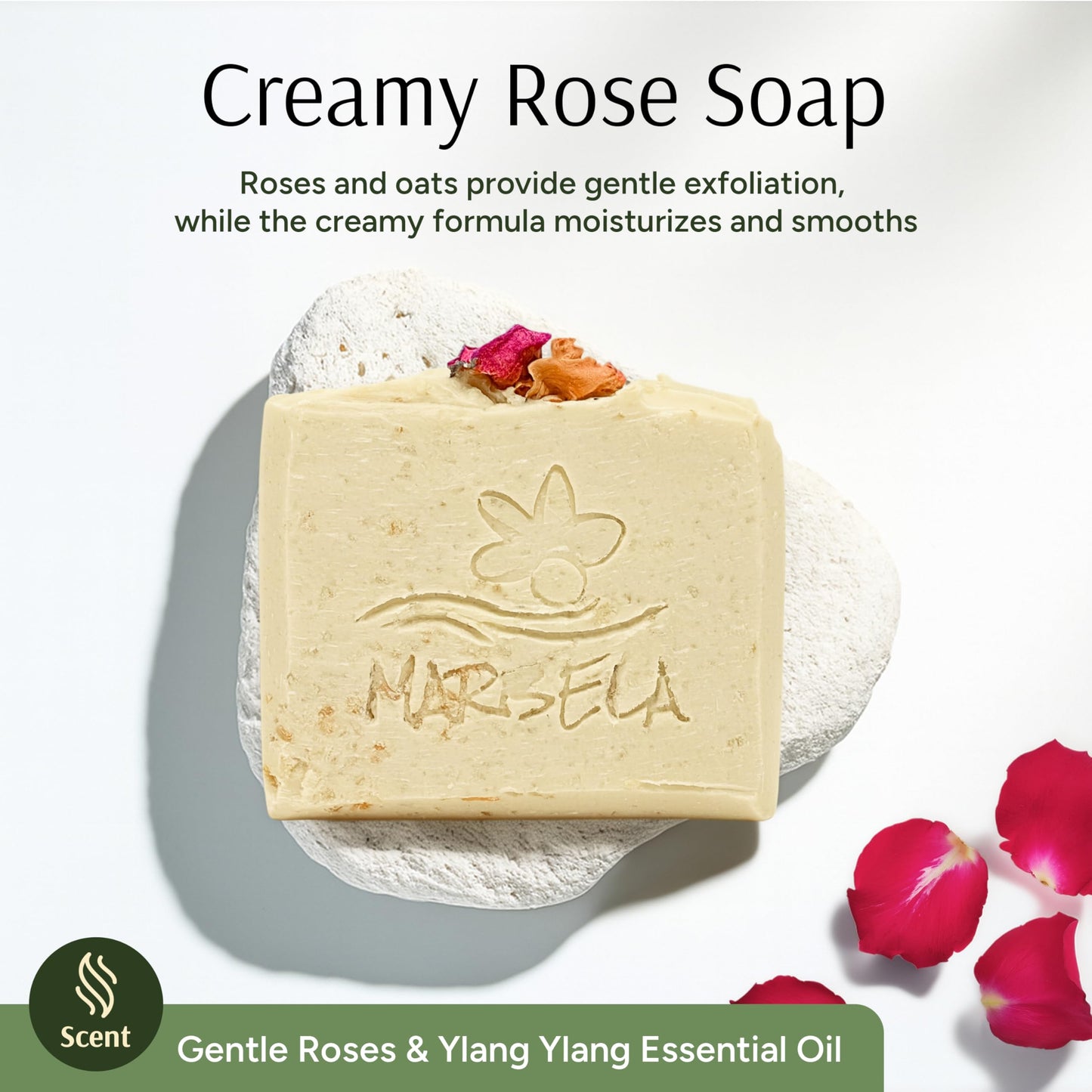 Marbela Cosmetics Handmade Soap Bar - Made in USA, Vegan Friendly, Palm Oil Free, Natural Bar Soap - Gentle Face & Body Soap for Daily Skin Care Beauty & Personal Care Marbela