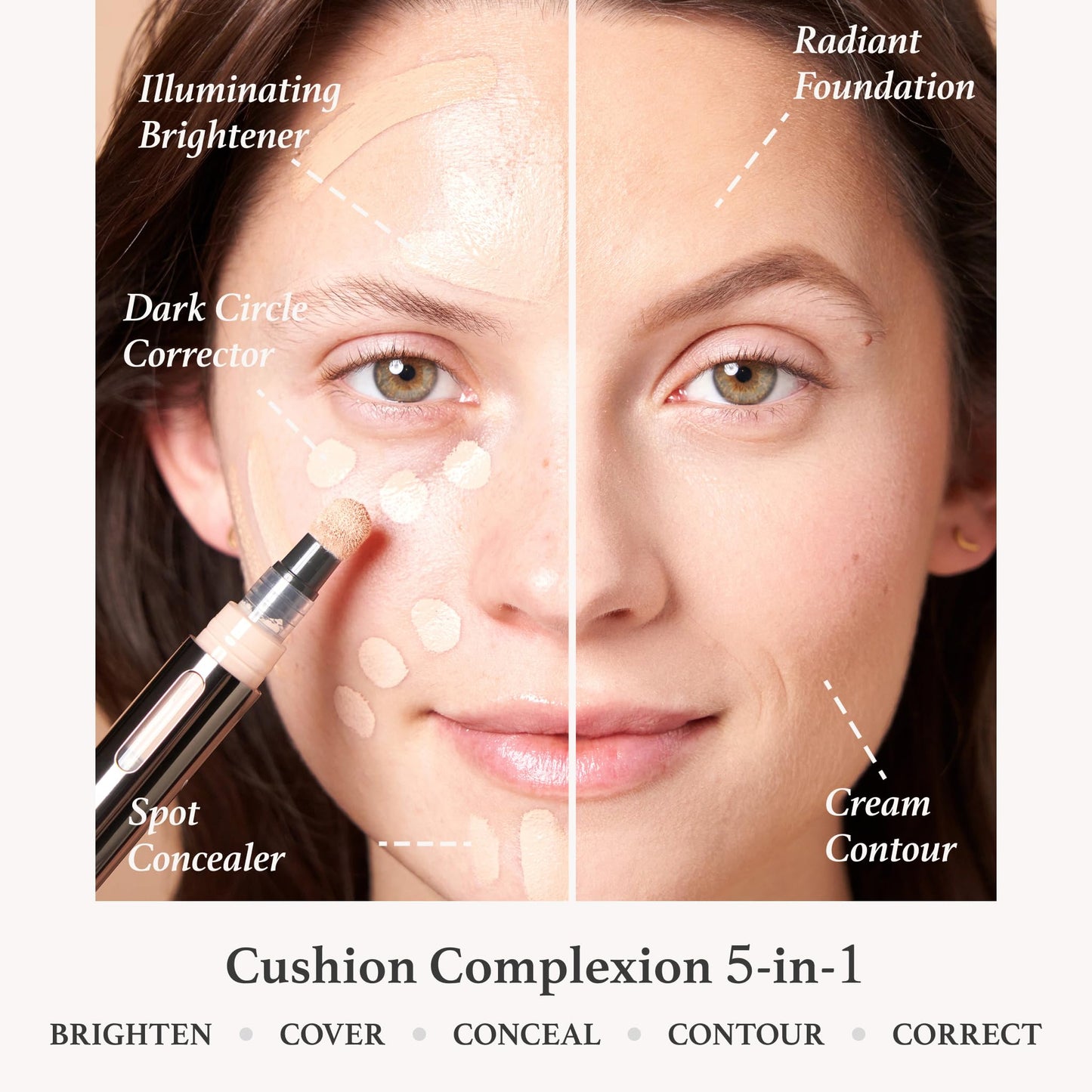 Julep Cushion Complexion Concealer & Corrector Stick - 435 Fawn - Infused with Turmeric & Hyaluronic Acid - Medium Coverage - Natural Finish Beauty & Personal Care Julep