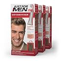 Just For Men Easy Comb-In Color Mens Hair Dye, Easy No Mix Application with Comb Applicator - Light Brown, A-25, Pack of 3 Beauty & Personal Care Just for Men