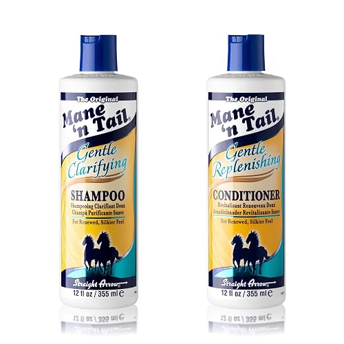Mane 'n Tail Gentle Clarifying Shampoo & Replenishing Conditioner (12 oz Each) - Removes Build-Up, Restores & Revitalizes for Healthy, Silky Hair Beauty & Personal Care Mane 'n Tail