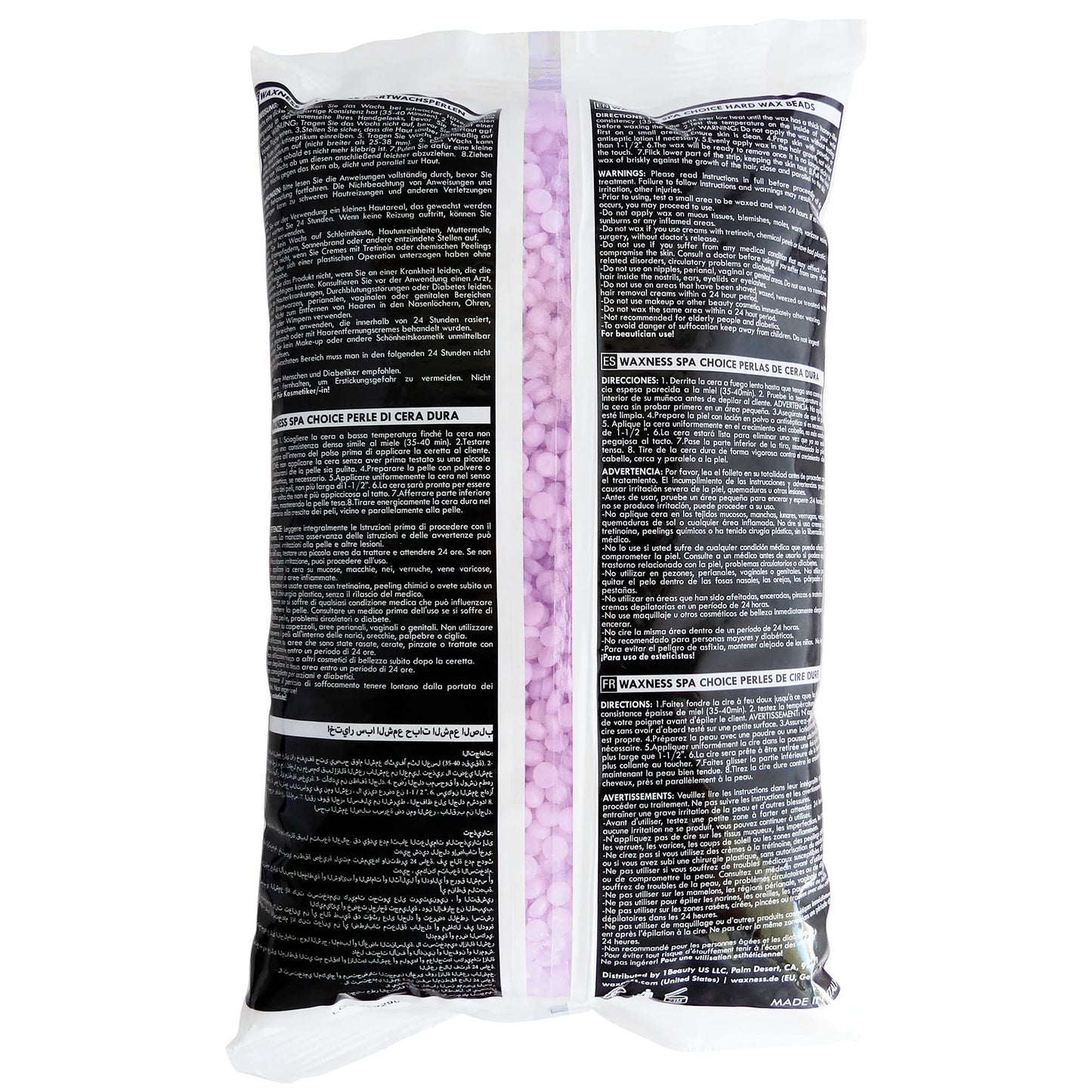 Waxness Spa Choice Purple Jasmine Demi Creamy No Rosin Waxing Kit with 2.2 Lb / 1 Kg Wax Bag Beauty and Personal Care Waxness