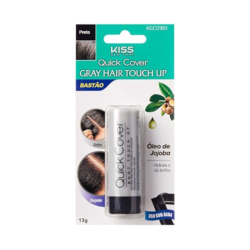 KISS Trucolor Instant Gray Hair Touch Up Stick Black KGC01 Beauty & Personal Care KISS