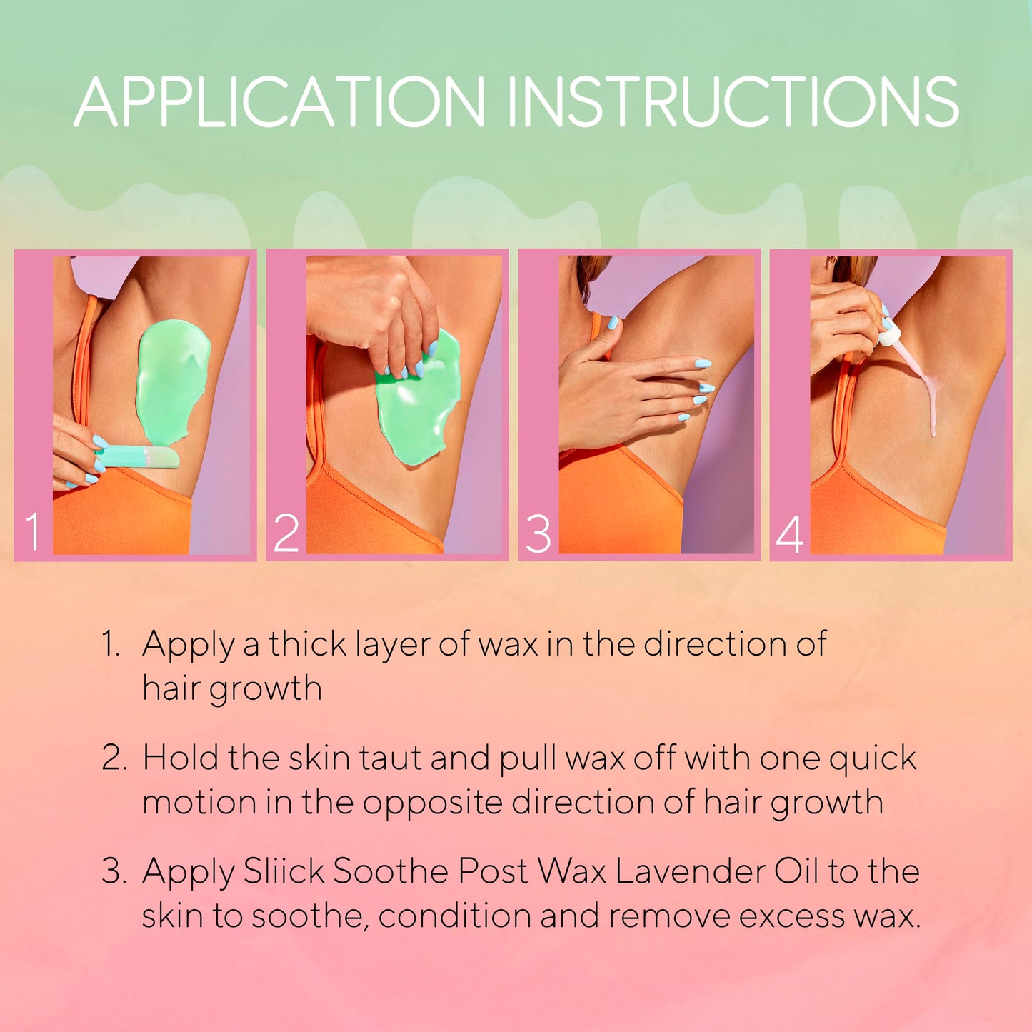 Sliick At Home Waxing Kit for Women, Pink - Coconut Melon, Hard Wax Kit for Hair Removal, Microwave Melting Cup, Applicator & Beads, At Home Wax Set Beauty and Personal Care Sliick
