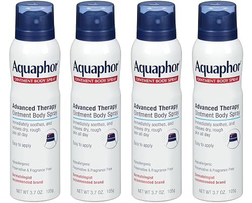 Aquaphor Ointment Body Spray - Moisturizes and Heals Dry, Rough Skin - 3.7 oz. Spray Can, 4 Pack Beauty & Personal Care Aquaphor