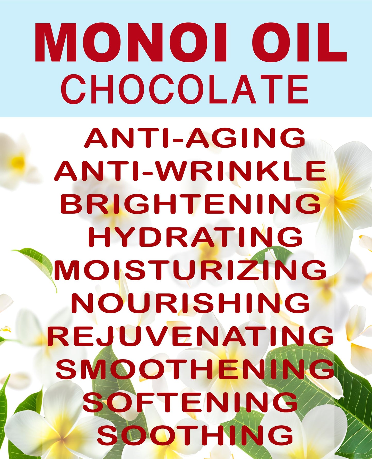 Botanical Beauty MONOI OIL Chocolate. Frangipani flowers in Coconut Oil with Chocolate aroma. 100% Natural Pure for FACE, SKIN, BODY, HAIR, NAILS Beauty & Personal Care Botanical Beauty