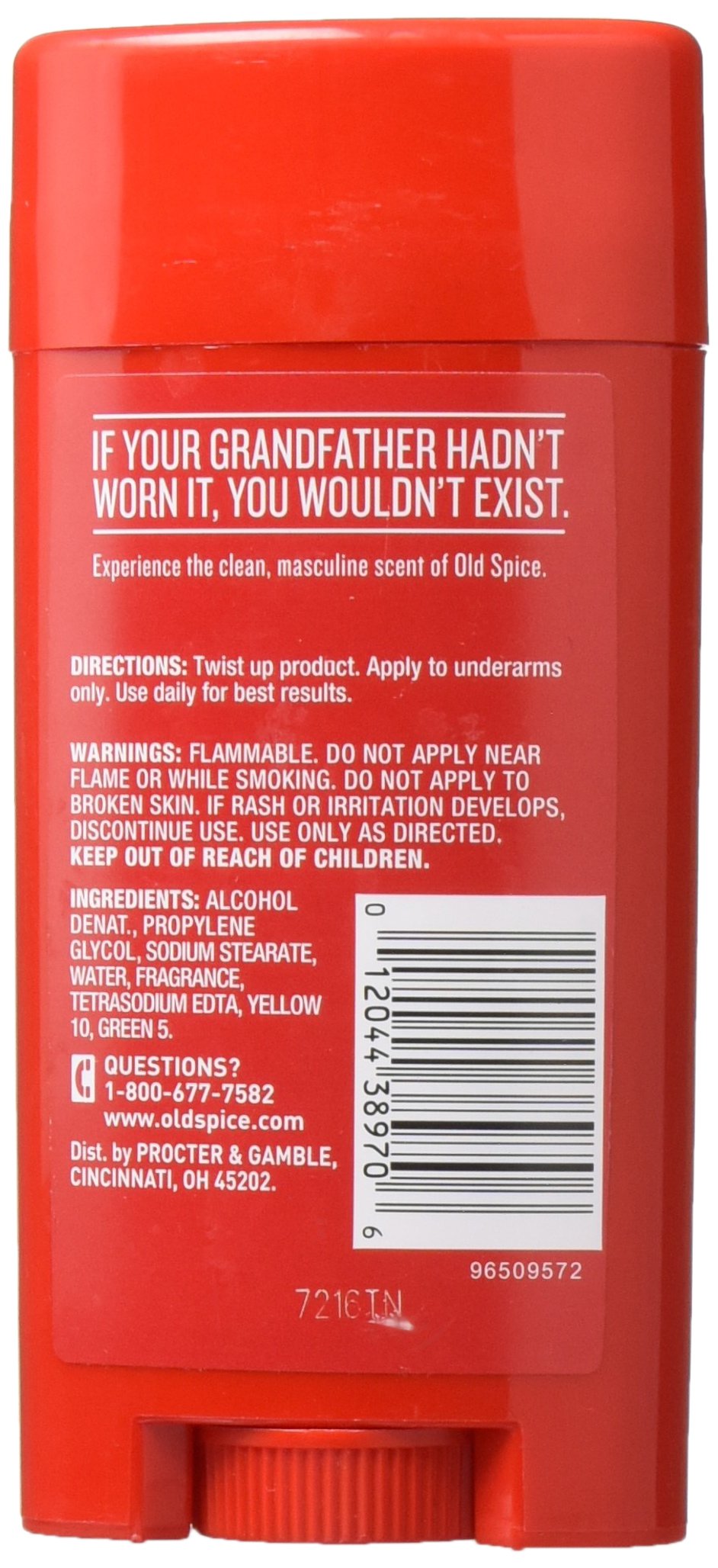 Old Spice Classic Deodorant Stick, Original Scent for Men, 3.25 oz Beauty and Personal Care Procter & Gamble