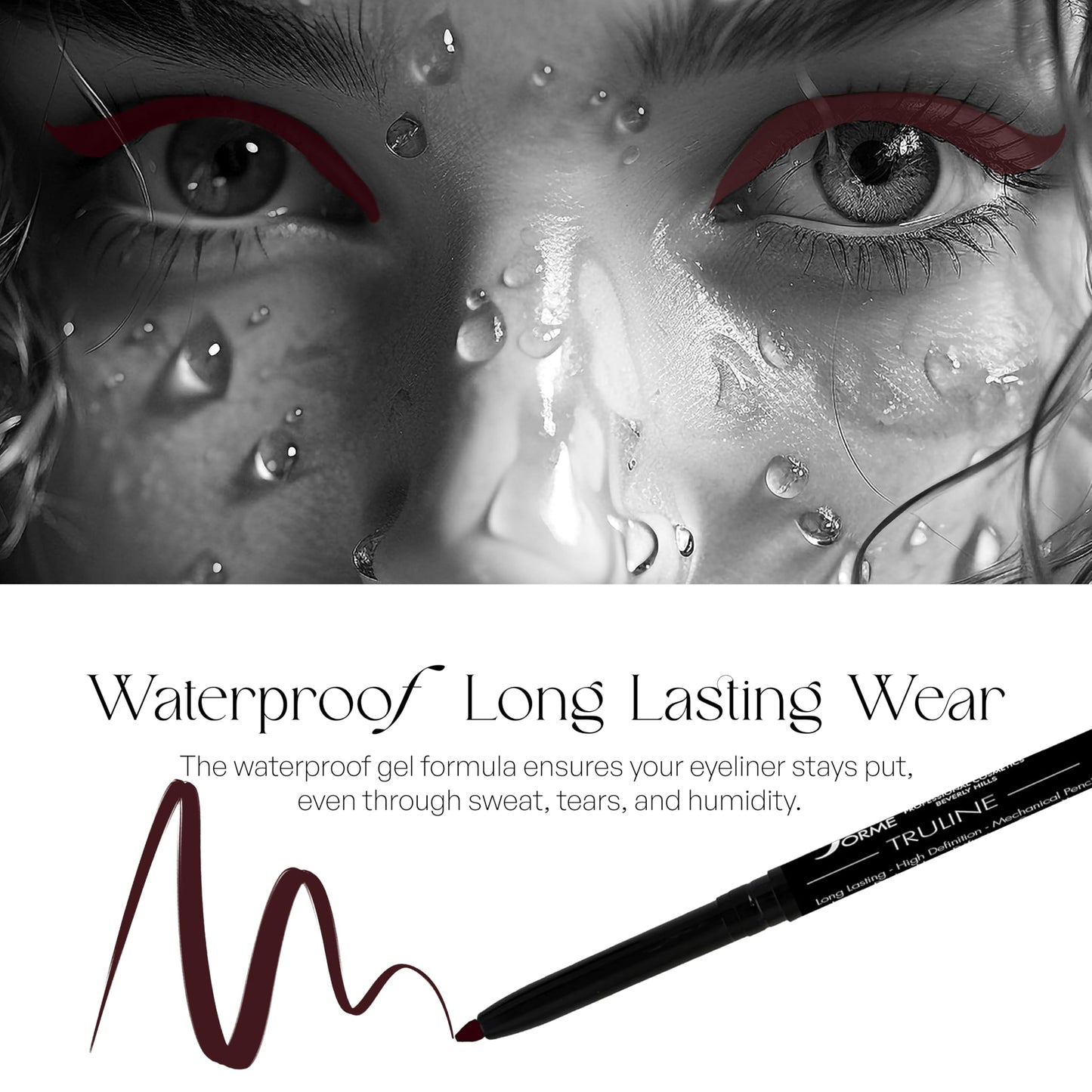 SORMÉ Truline Professional Mechanical Smudge Proof Eyeliner Pencil - Vitamin E Waterproof Gel Formula with Finest Color Pigment & Ultra Creamy… Beauty & Personal Care SORMÉ