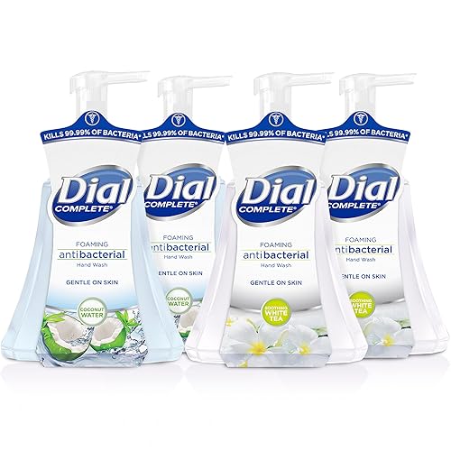 Dial Complete Antibacterial Foaming Hand Wash, Coconut Water/Soothing White Tea, 15 fl oz (Pack of 4) Beauty & Personal Care Dial