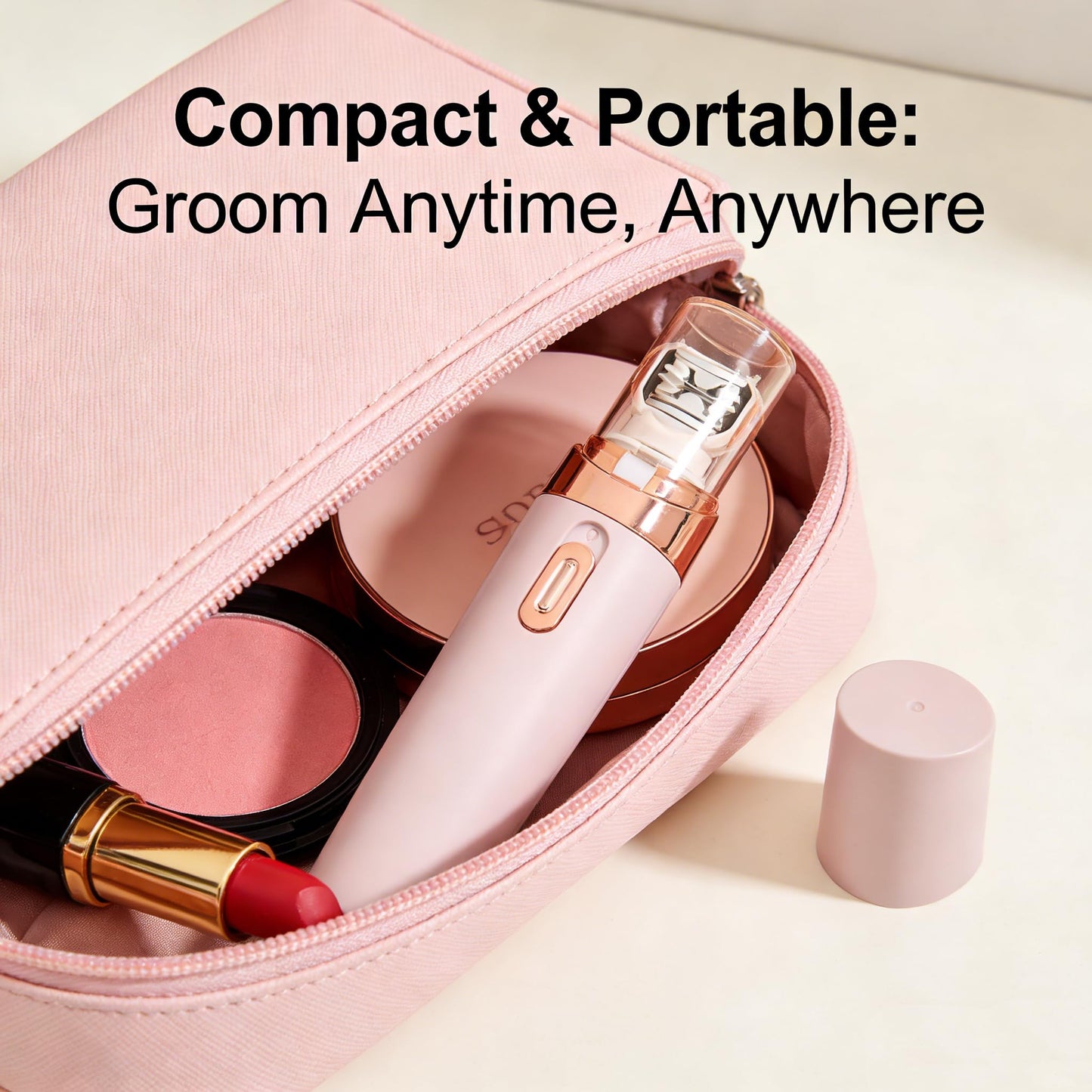 ZJchao Bikini Trimmer for Women, USB Painless Bikini Shaver for Women Pubic Hair Removal, Cordless Body Hair Trimmer for Pubic Hair, Face, Legs Beauty and Personal Care ZJchao