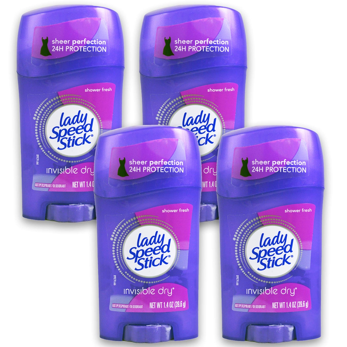 Lady Speed Stick Invisible Dry Antiperspirant & Deodorant, Shower Fresh, 1.4 Ounce (Pack of 4) Beauty & Personal Care Lady Speed Stick