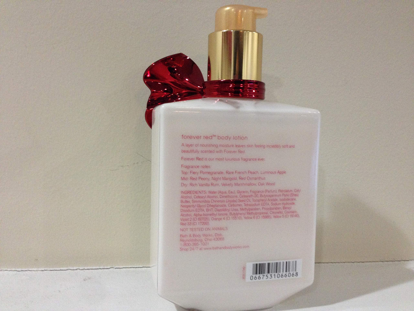 Bath and Body Works Forever Red Perfumed Body Lotion 10 Ounce Full Size Retired Fragrance Beauty & Personal Care Bath & Body Works