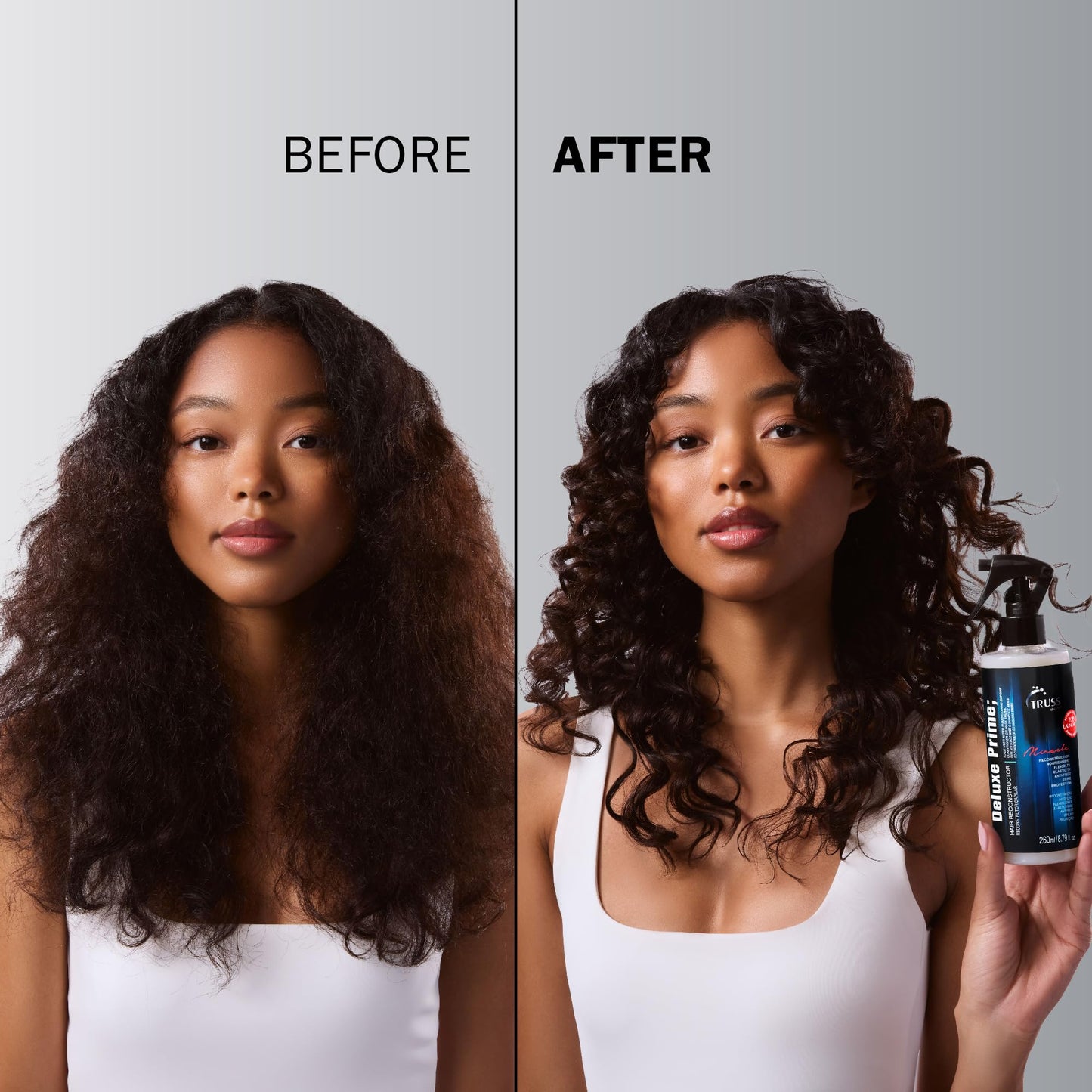 TRUSS Deluxe Prime Hair Treatment - Anti Frizz Heat Protectant Spray + Hair Primer - Nourishes, Detangles + Provides Thermal Protection Before Heat Beauty & Personal Care TRUSS