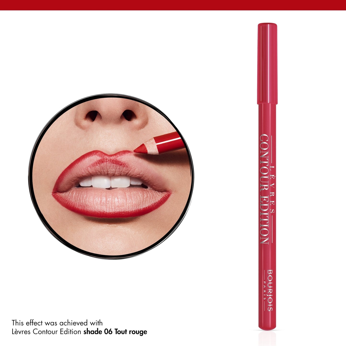 LÈVRES Contour Edition 04 Chaud Comme La Fraise Beauty & Personal Care Bourjois