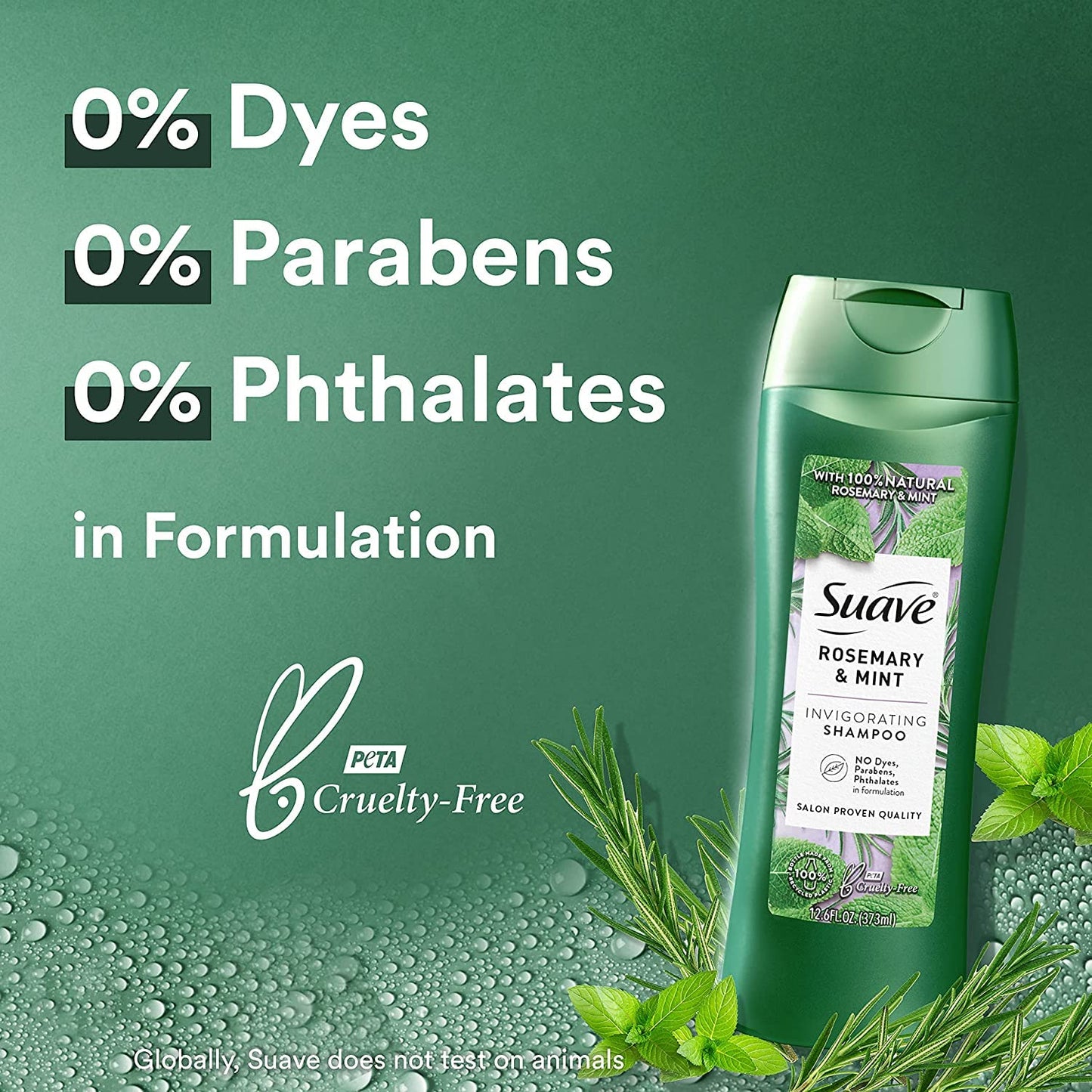 Suave Professionals Natural Rosemary+Mint Shampoo 12.6 fl oz Beauty & Personal Care Dove