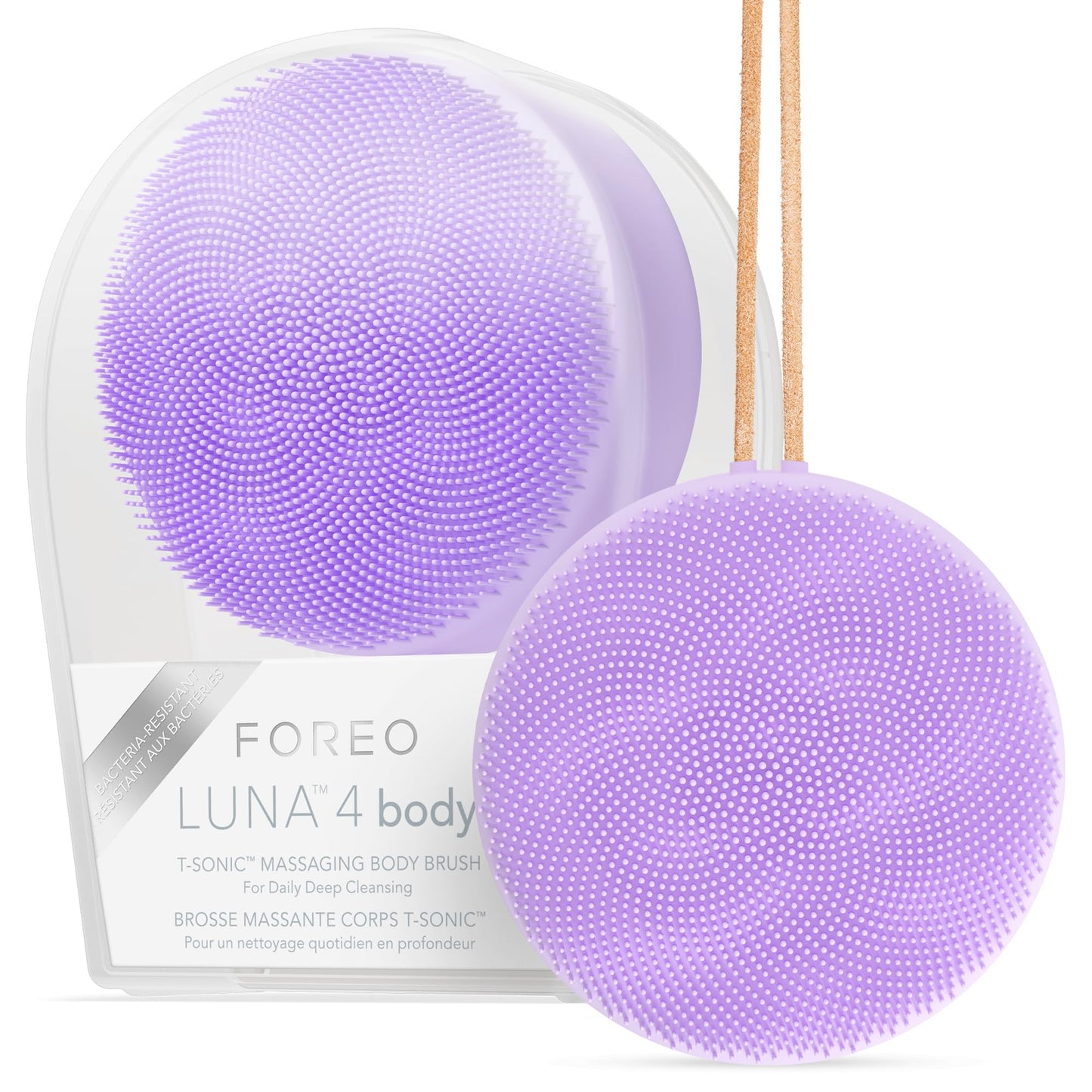 FOREO LUNA 4 body- Body Brush- Whole Body Skin Care - Exfoliating Body Scrubber- Enhances Absorption of Lotion Actives- Premium Lymphatic Drainage Beauty and Personal Care FOREO