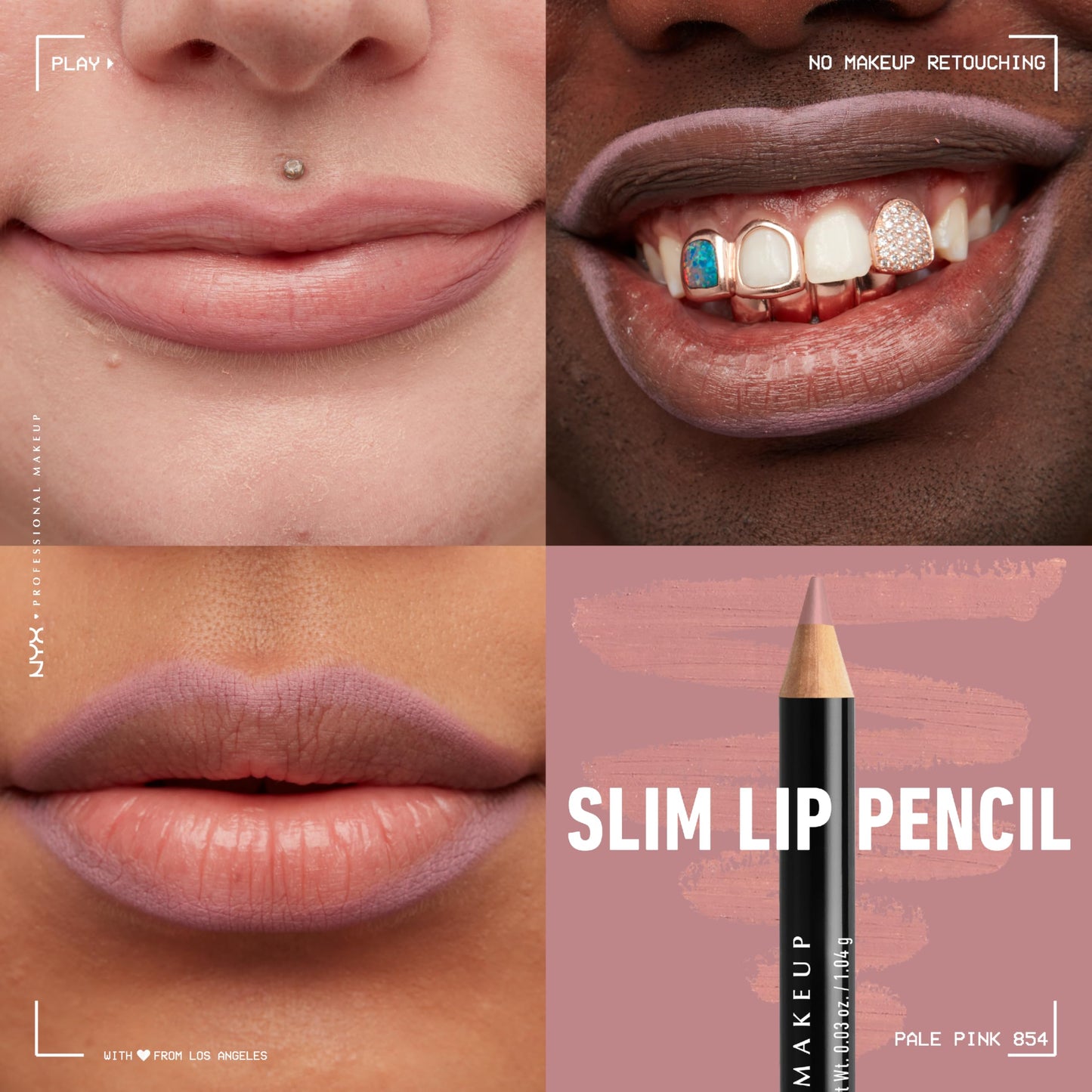 NYX PROFESSIONAL MAKEUP Slim Lip Pencil, Long-Lasting Creamy Lip Liner - Pale Pink Beauty & Personal Care NYX PROFESSIONAL MAKEUP