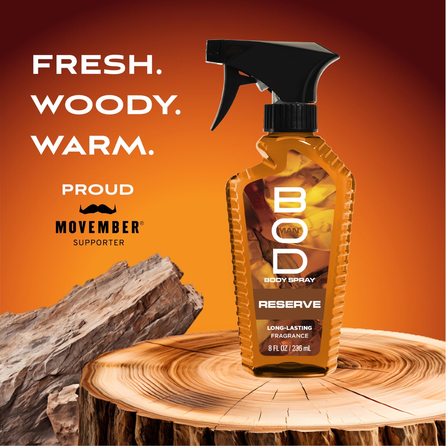 BOD man Fragrance Body Spray, Reserve, 8 fl oz Beauty & Personal Care BOD Man