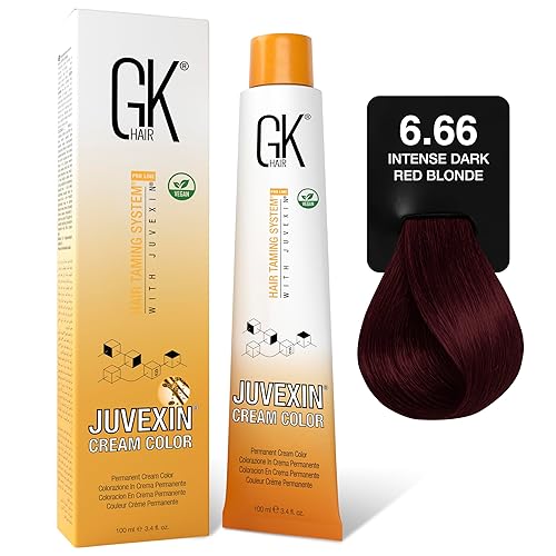 GK HAIR Global Keratin Professional Hair Color Cream Tube (3.4 Fl Oz/100ml) Nourishing & Cleansing Colors for Styling High Performance Long Lasting Beauty & Personal Care GK HAIR