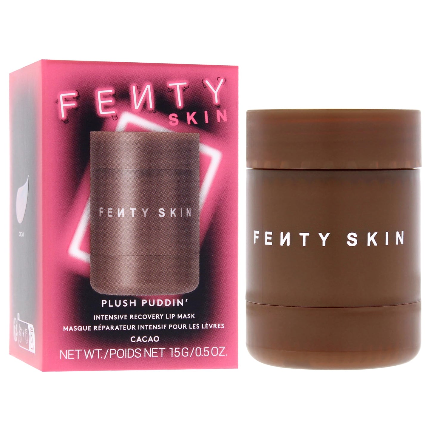 Fenty Skin Plush Puddin' Intensive Recovery Lip Mask - Cacao (.5 Oz) Beauty and Personal Care FENTY BEAUTY