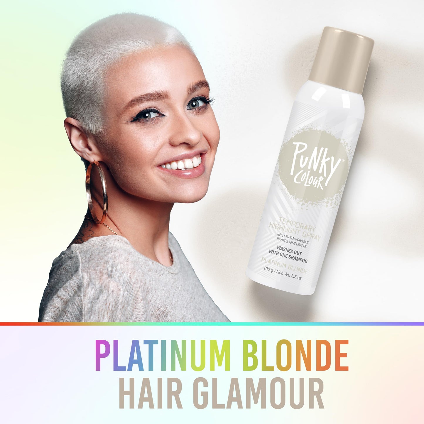 Punky Temporary Hair Highlight Spray, Platinum Blonde, 3.5 oz, 1-Pack Beauty & Personal Care Punky
