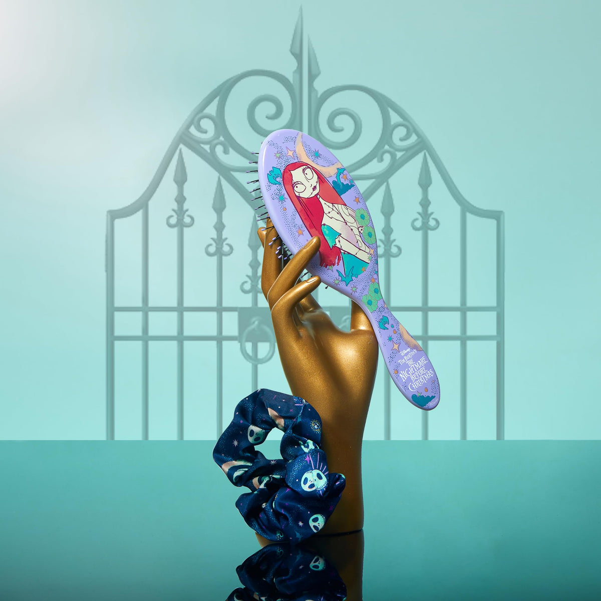 Wet Brush Detangle & Style Duo Kit, Sally (Nightmare Before Christmas) - Ultra-Soft IntelliFlex Bristles - Detangling Brush Glides Through Tangles For