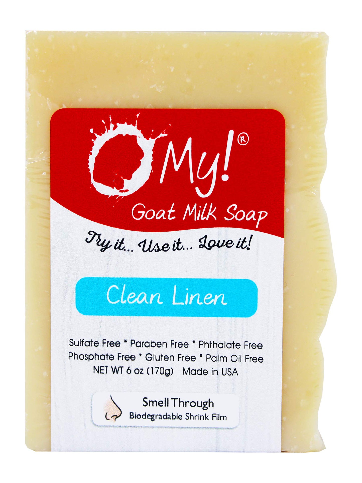 O My! Goat Milk Soap :: All Natural Hand, Face & Body Soap, 6 Oz. Bar :: Handmade in USA with Farm Fresh Goat's Milk :: Lightly Scented, Non Drying Beauty & Personal Care O My!