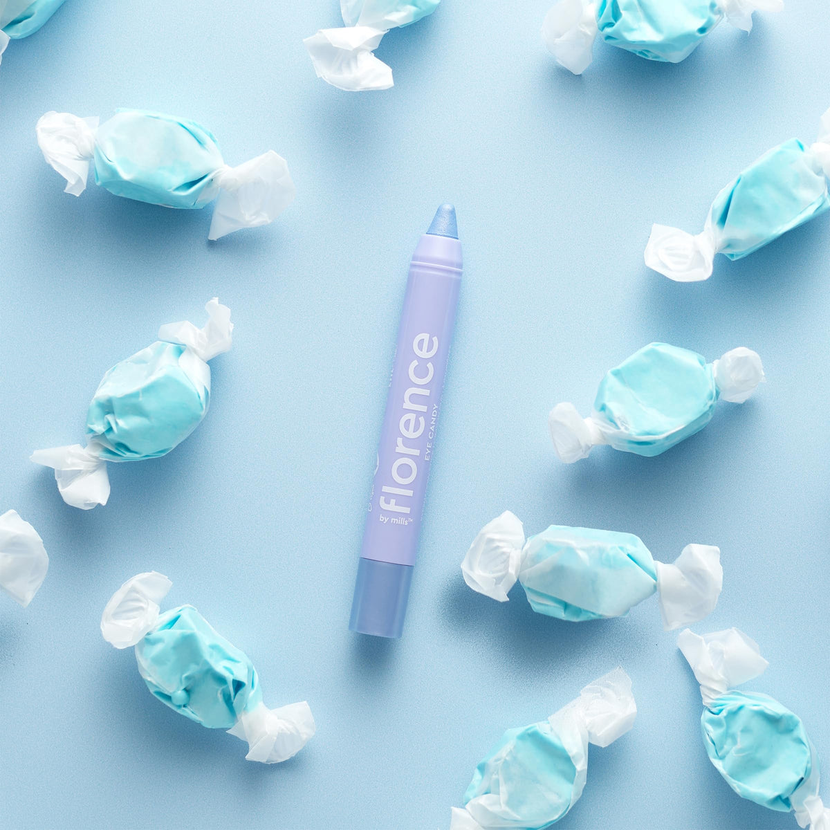florence by mills Eyecandy Eyeshadow Stick, Taffy (electric blue), 0.063 oz/ 1.8g Beauty & Personal Care florence by mills